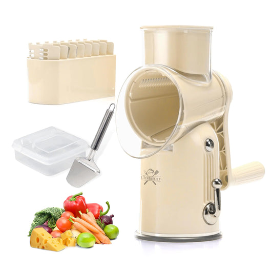 5-in-1 Rotary Cheese & Vege Grater